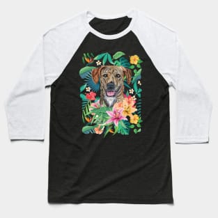 Tropical Plott Hound Baseball T-Shirt